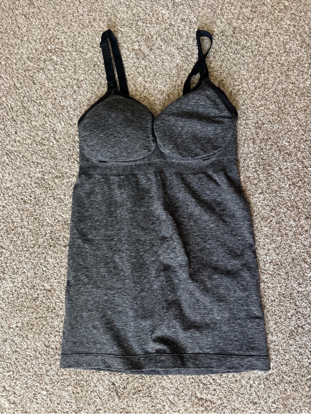 Bravado Charcoal Gray Built-In Bra nursing Tank